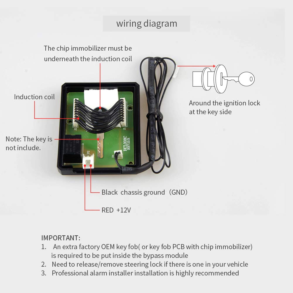 Universal Immobilizer Bypass Module for Car alarm Remote Engine Start Purpose