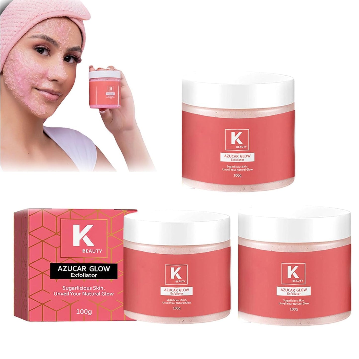 Exfoliante Facial Orgánico para Piel Suave y Radiante con Azúcar Natural