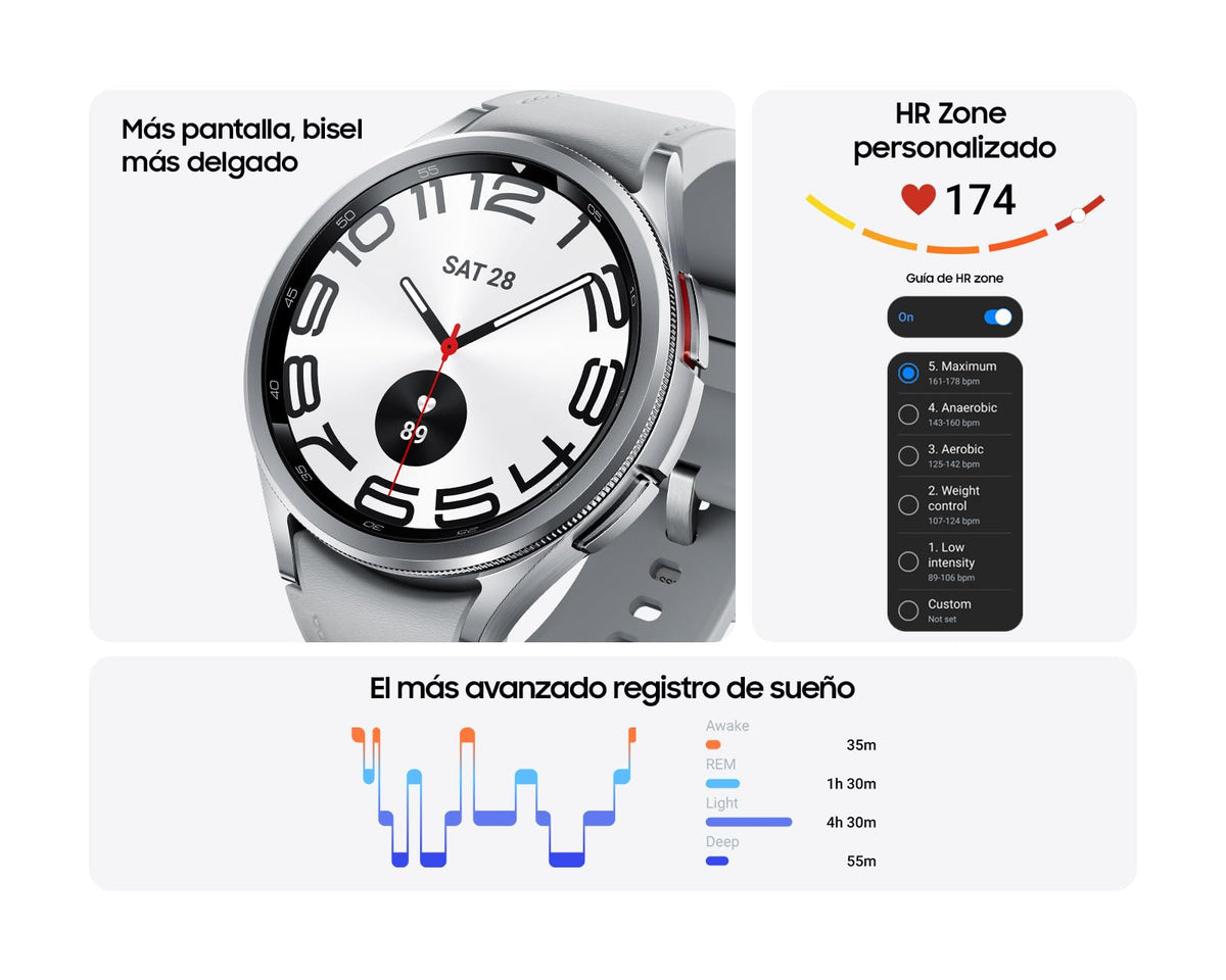 Reloj Inteligente Samsung Galaxy Watch6 Classic 47mm Negro con Garantía
