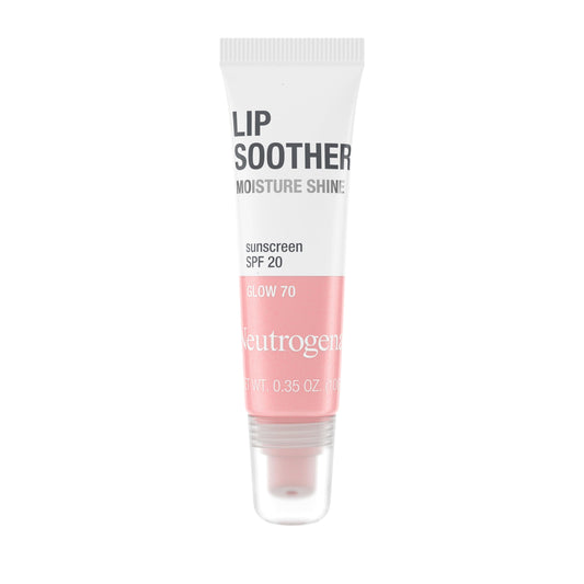 Neutrogena Moistureshine Lip Soother Gloss, Spf 20, Glow 70.35 Oz. - (Pack of 2)