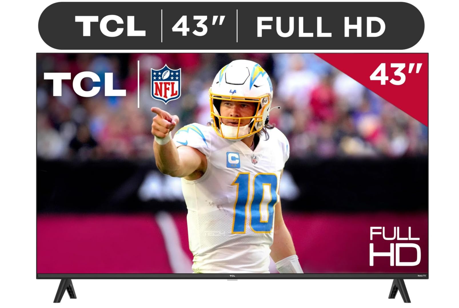 TCL Television Smart TV 43 Pulgadas 2023 Class S (1080p) FHD LED Diseño Slim con R0ku TV Funciona con Alexa y Asistente Google 43S310R (Reacondicionado)