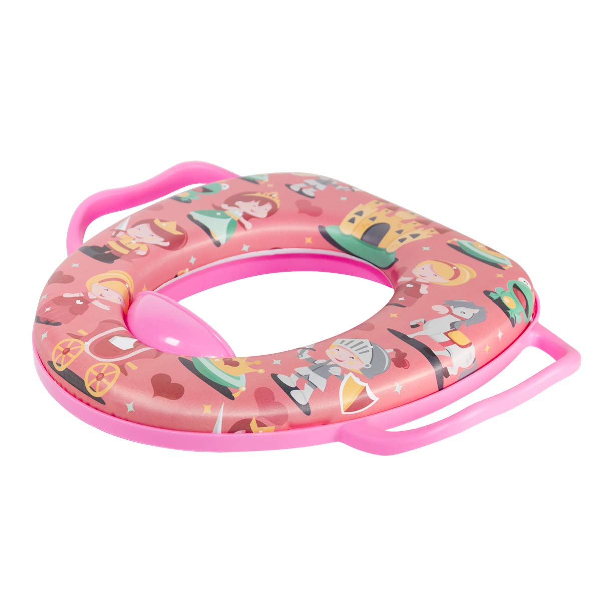 Asiento Entrenador De Inodoro Para Niños, Entrenador De Inodoro Acolchado Para Bebés, Reductor Infantil Antifugas, Asiento Baño Portátil Dibujos Animados, Asiento Entrenador Niño Niña 1-6 Años