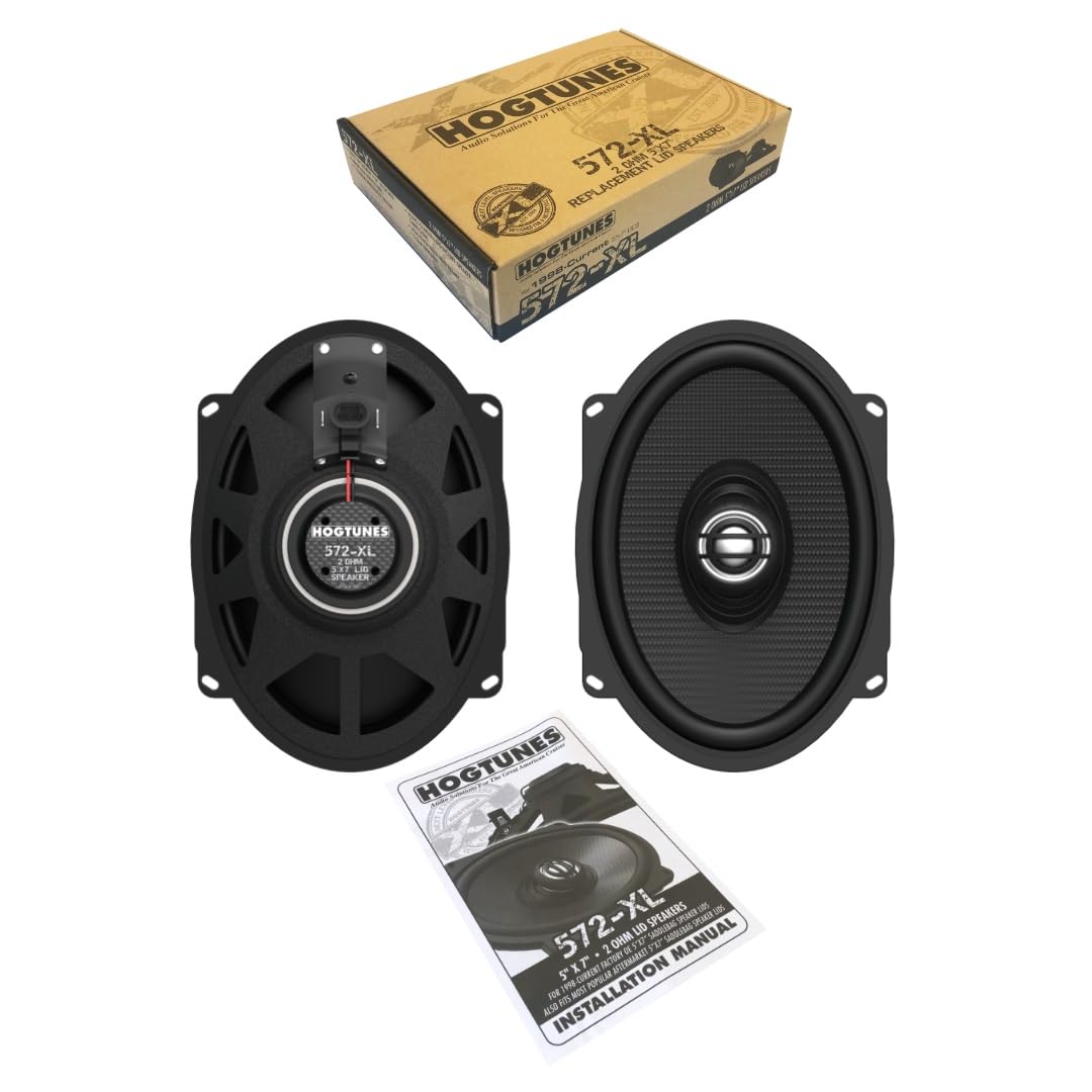 Hogtunes XL 572-XL Altavoces de tapa de repuesto de 5 x 7 pulgadas