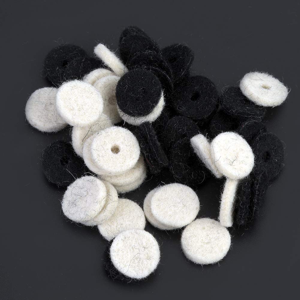 RiToEasysports Cerraduras de Correa de Guitarra, botón de Correa Arandela de Fieltro de Guitarra Arandela de uñas de Bloqueo Almohadilla de Fieltro Partes de