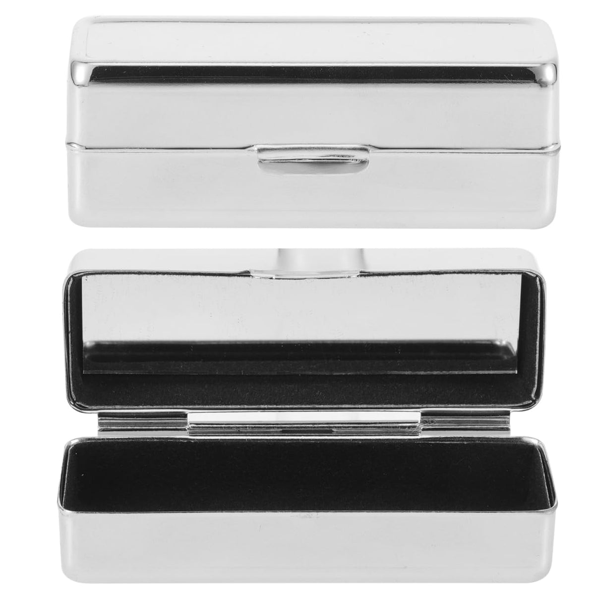 Beaupretty - Funda organizadora de lápices labiales clásico con espejo, portátil, para almacenamiento de maquillaje para brillo de labios, rodillo de aceite esencial, elegante diseño retro para viajes