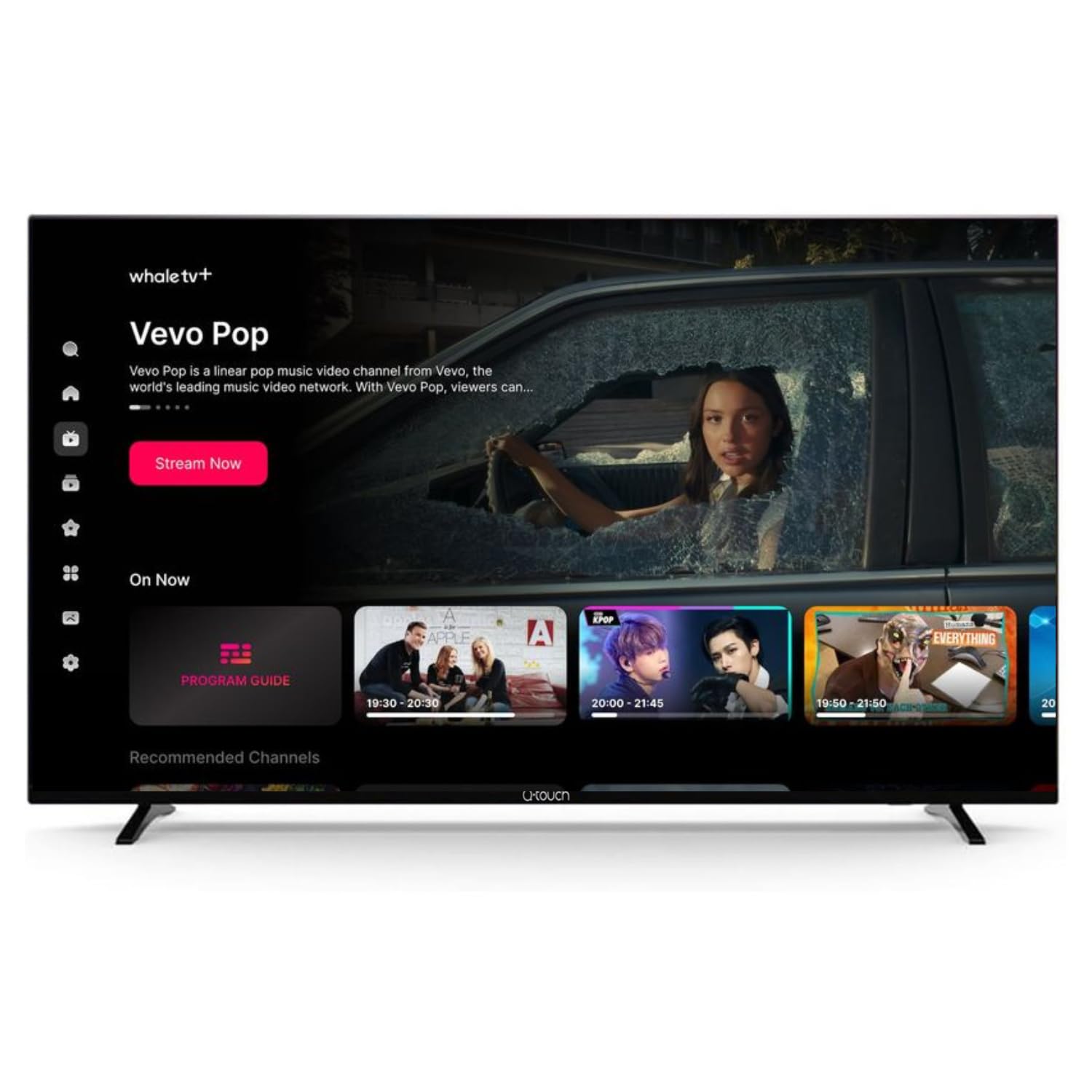 Pantalla LED Smart HD Q-touch Negra Sistema Whale Os Dolby Audio 32 Pulgadas