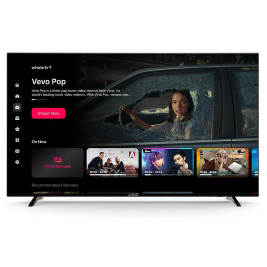 Pantalla LED Smart HD Q-touch Negra Sistema Whale Os Dolby Audio 32 Pulgadas