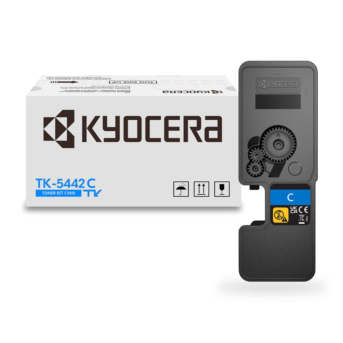 Kyocera TK-5442C Cartucho de tóner Cian, Funciona con impresoras láser ECOSYS MA2100cwfx y PA2100cwx, Original (1T0C0ACUS0)