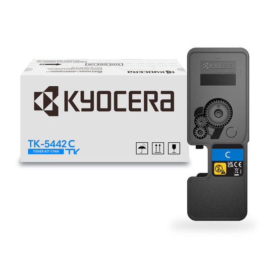Kyocera TK-5442C Cartucho de tóner Cian, Funciona con impresoras láser ECOSYS MA2100cwfx y PA2100cwx, Original (1T0C0ACUS0)