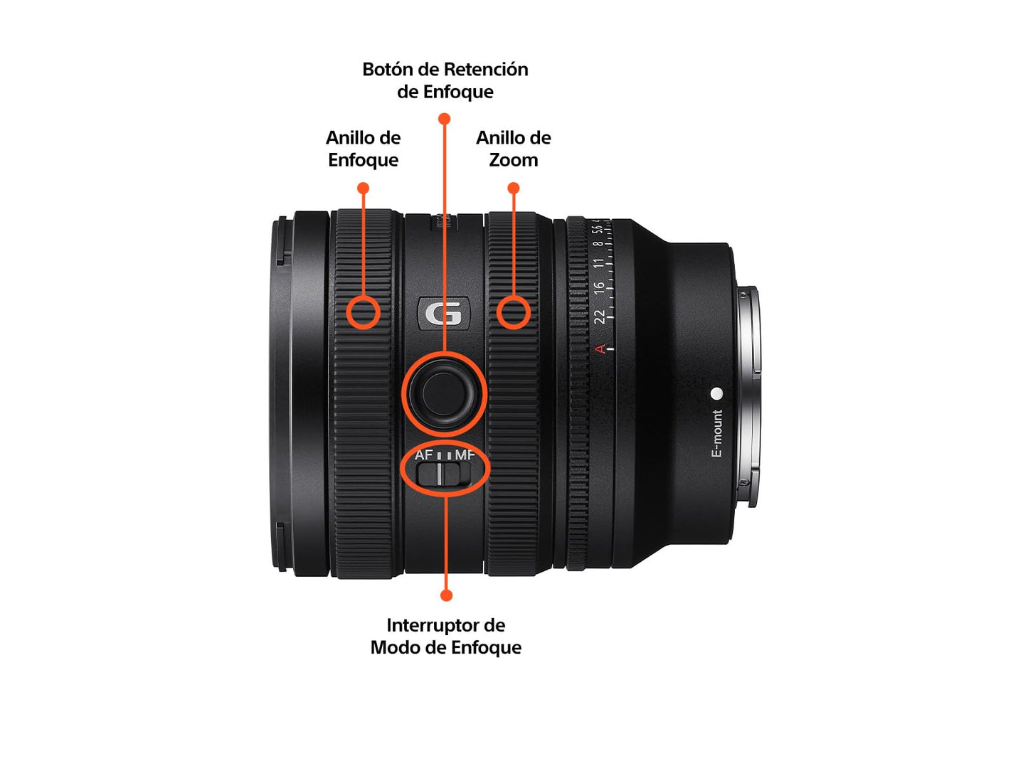 Sony Lente Zoom estándar 24-50 mm F2.8 SEL2450G