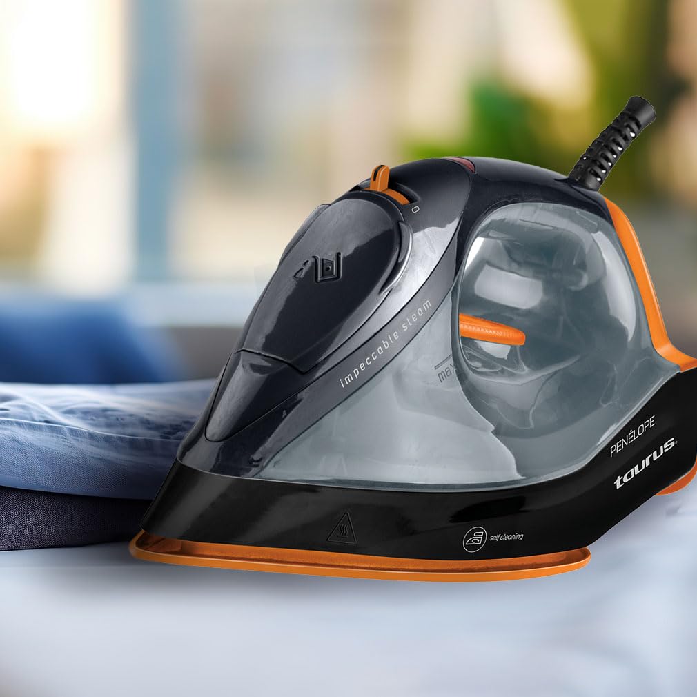 Plancha de Vapor Taurus Penelope Anti enredos Compacta con Suela Antiadherente y Control de Temperatura
