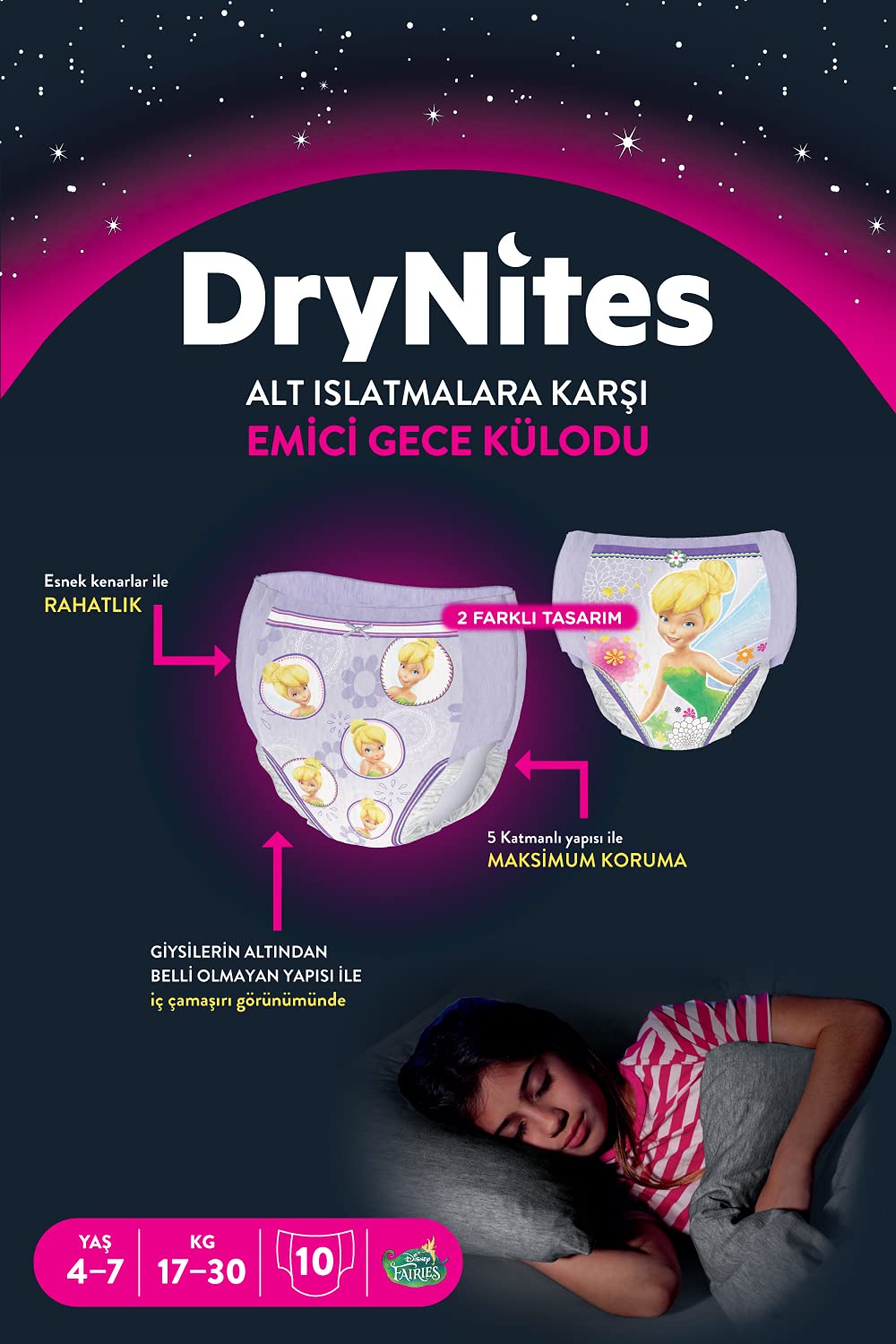 HUGGIES Drynites 4-7 Chica 10'S