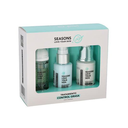 Kit Rutina Facial Skincare Control Grasa Tratamiento Antiacné | Espuma limpiadora Facial + Hidratante Aloe Vera + Bloqueador Niacinamida