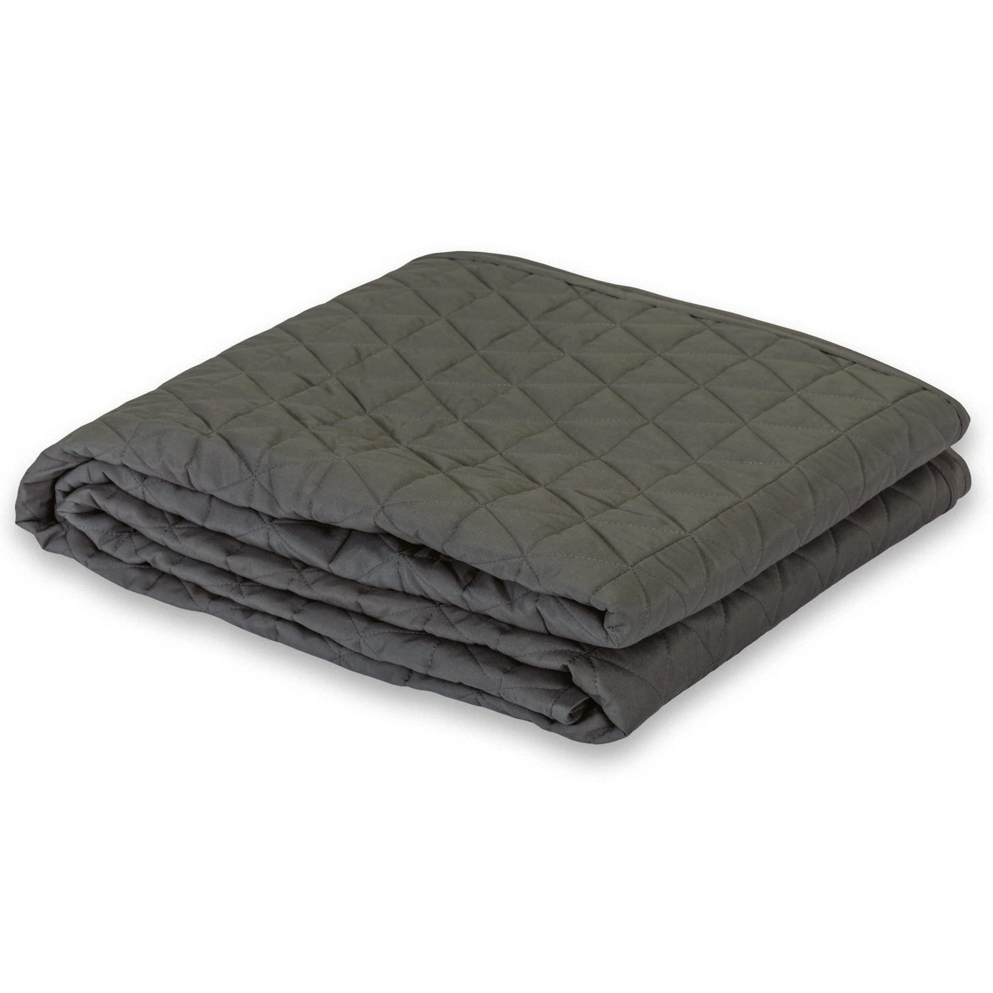 Manta Acolchada EARTHLITE Gris Pardo Reversible de Microfibra Extra Suave