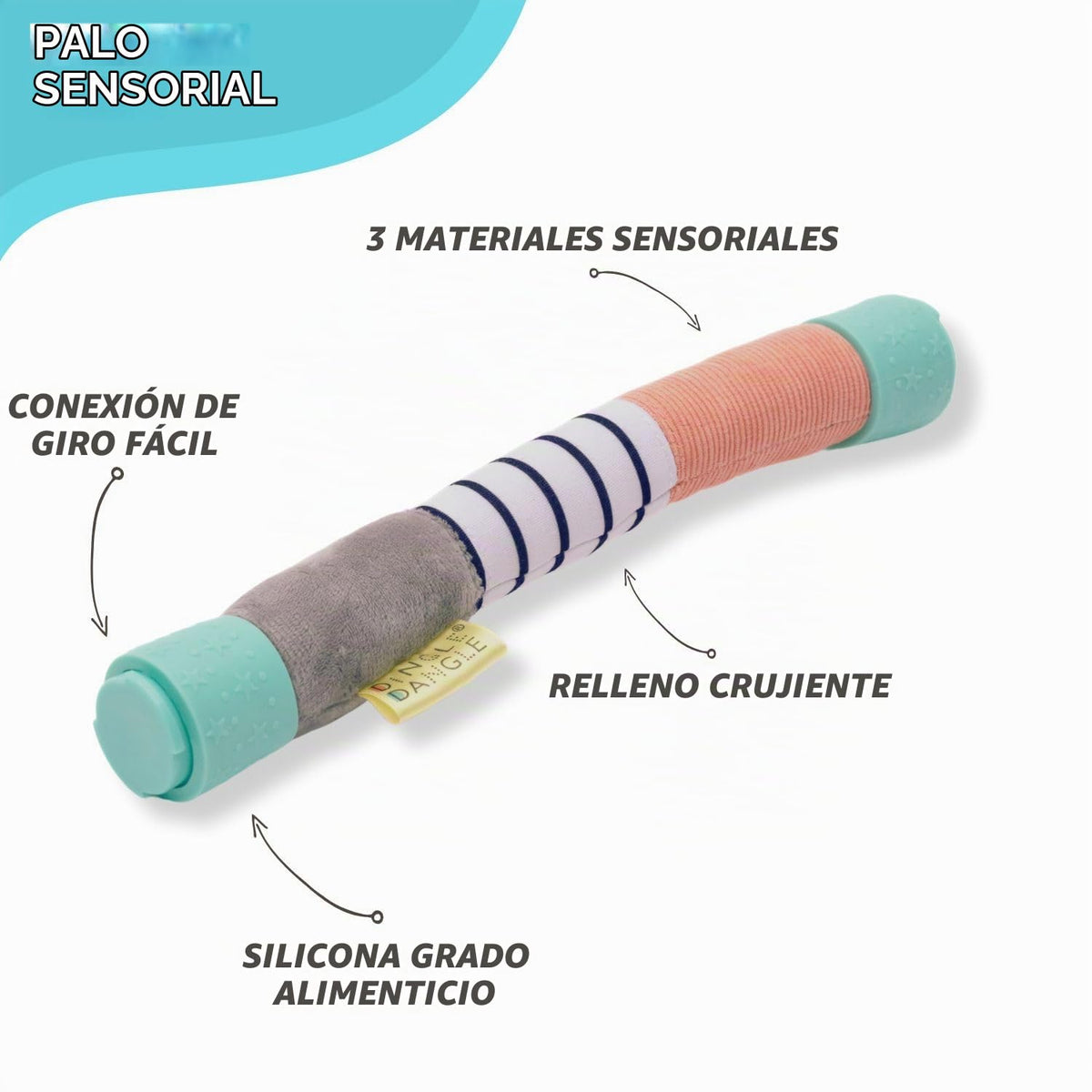 Dingle - Diadema para cambiar, móvil y sonajero, regalo para bebé