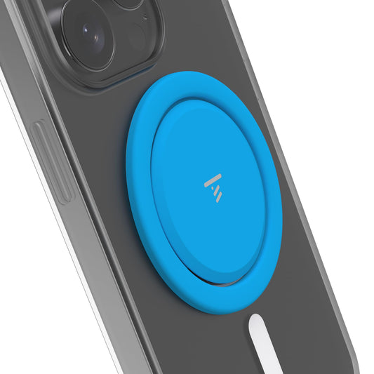 Agarre Ultra Fino Tango Azul para MagSafe de Acero Espacial, Extraíble para Carga Inalámbrica