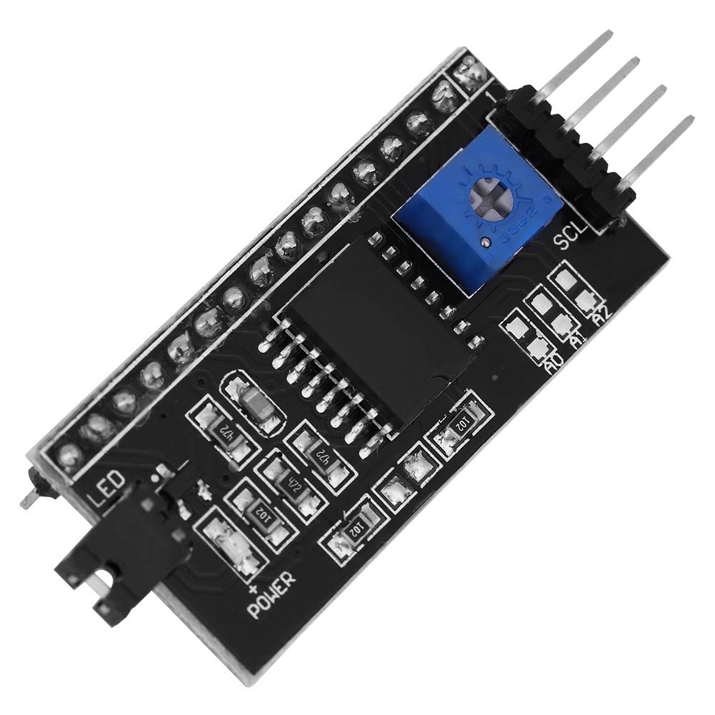 Placa Adaptador IIC/I2C YWBL-WH 5V Convertidor Módulo para 1602 LCD