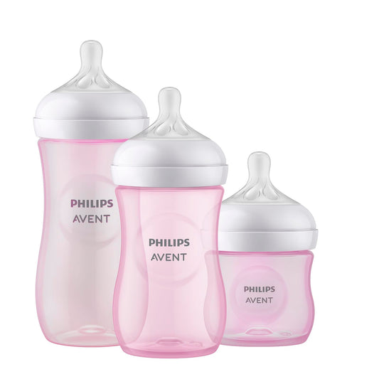 Set de Biberones Philips Avent Rosa Natural Response