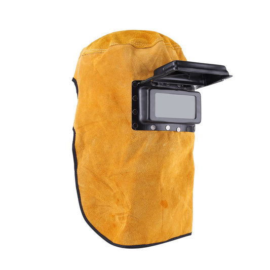 Casco de Soldadura Transpirable, Casco de Soldadura de Cuero, Máscara de Soldador, Duradero, de Buena Calidad, Resistente Al Calor, Máscara de Protección Transpirable con Cascos de Soldadura