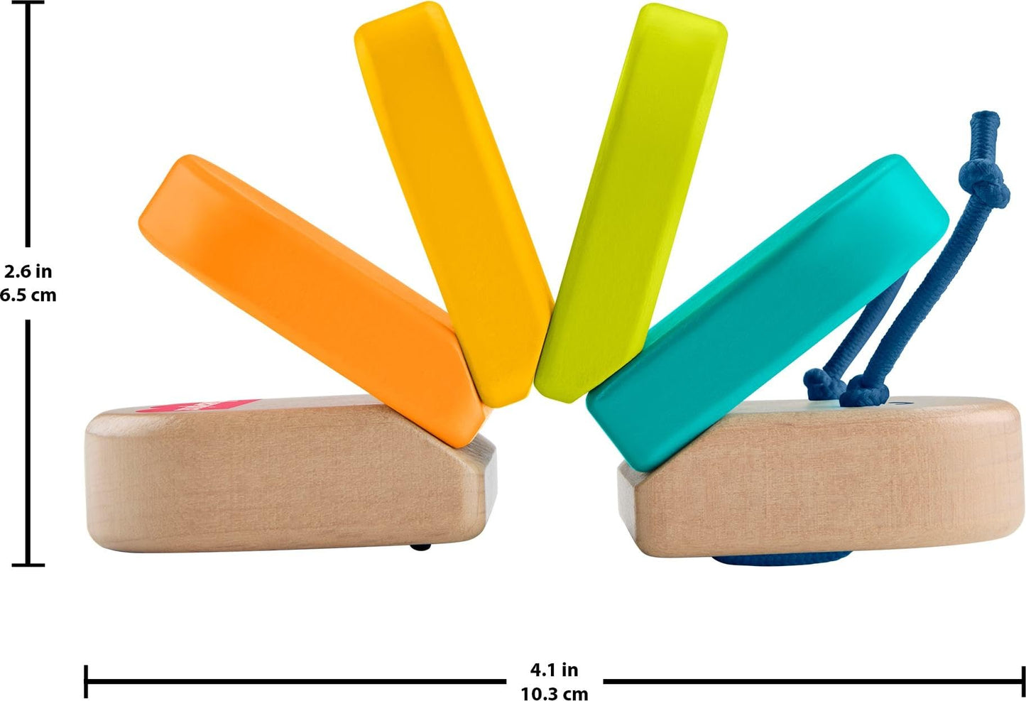 Fisher-Price Juguete para Bebés Oruguita de Madera para bebés de 6 Meses en adelante