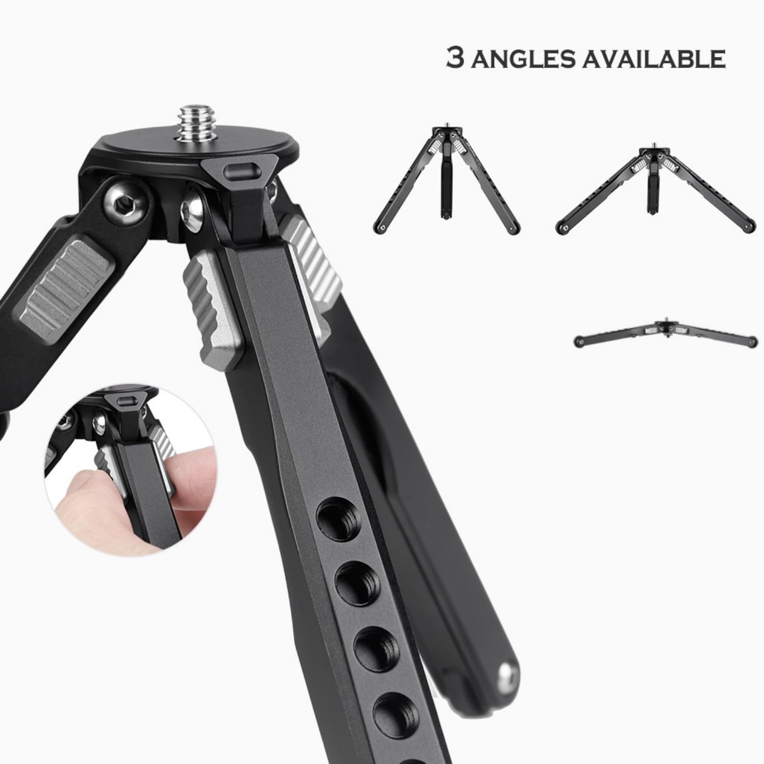 LEOFOTO MT-03 + LH-25 Spider Mini trípode de Mesa y Cabeza de Bola para fotografía DSLR
