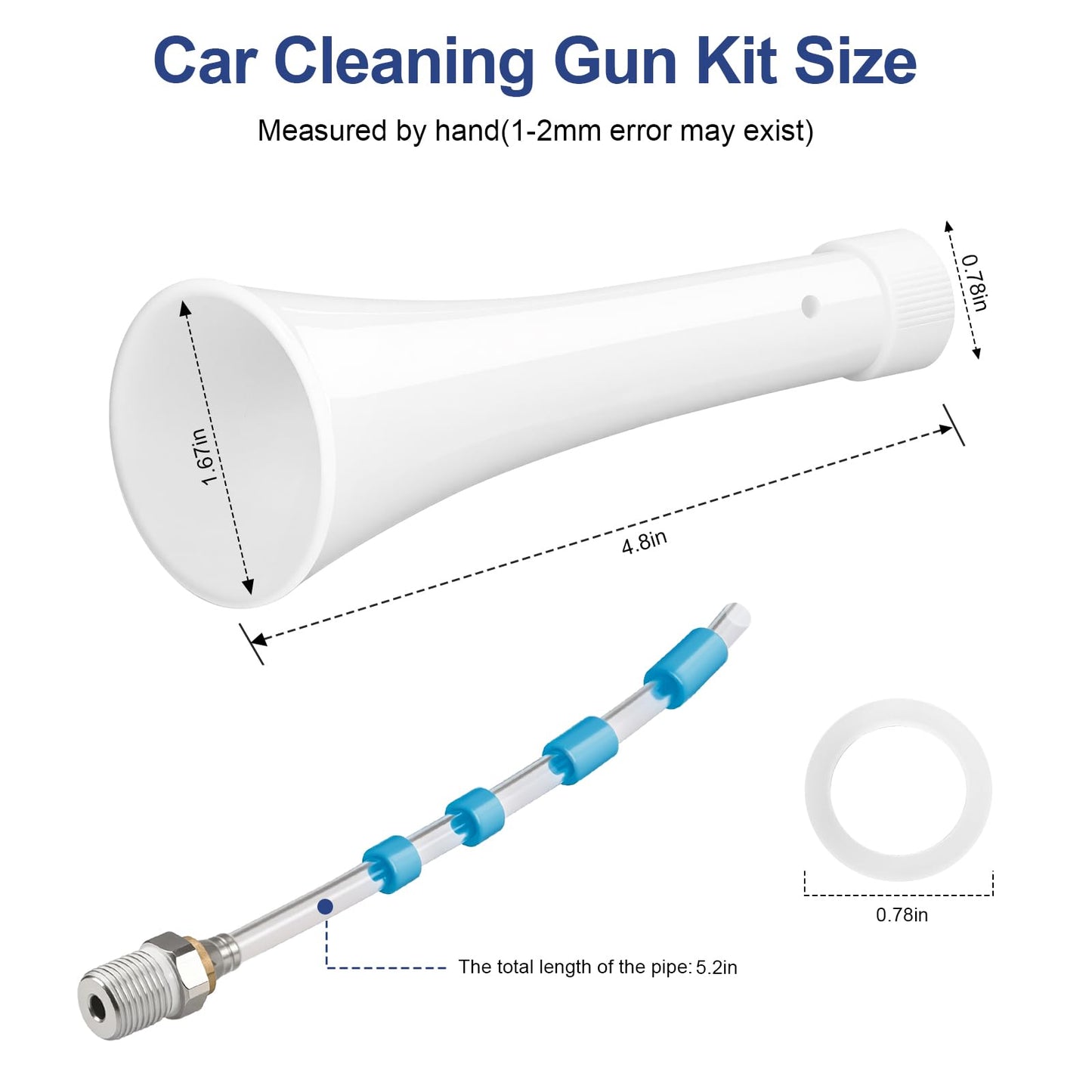 Kit de Pistola de Limpieza Ahuliao para Coche Tornador Z-010 y Herramienta de Soplado de Aire Z-014