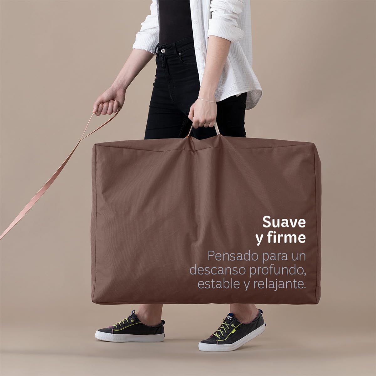 Cama Antiestrés de Foam Esquimal Café Mediana para Perro y Gato