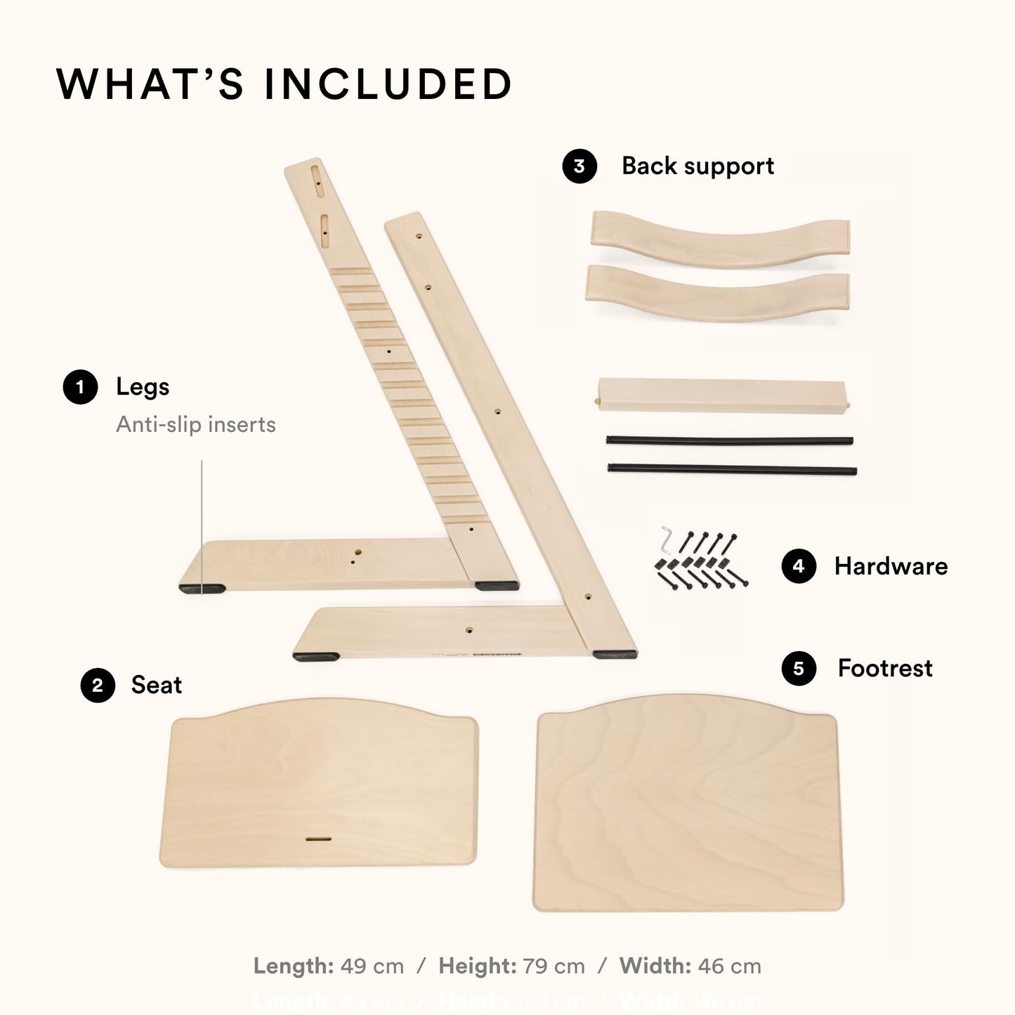 Silla Tripp Trapp de Stokke, Silla ajustable, evolutiva para recién nacidos, niños y adultos - Práctica, cómoda y ergonómica - Diseño atemporal (Terracota)