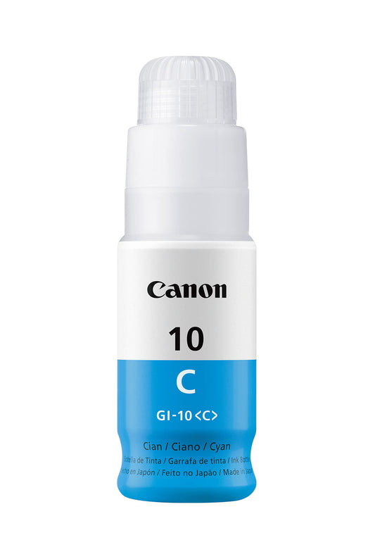 Canon Tinta GI-10 C Botella De Tinta Cian con 70ml para G5010/G6010/G7010