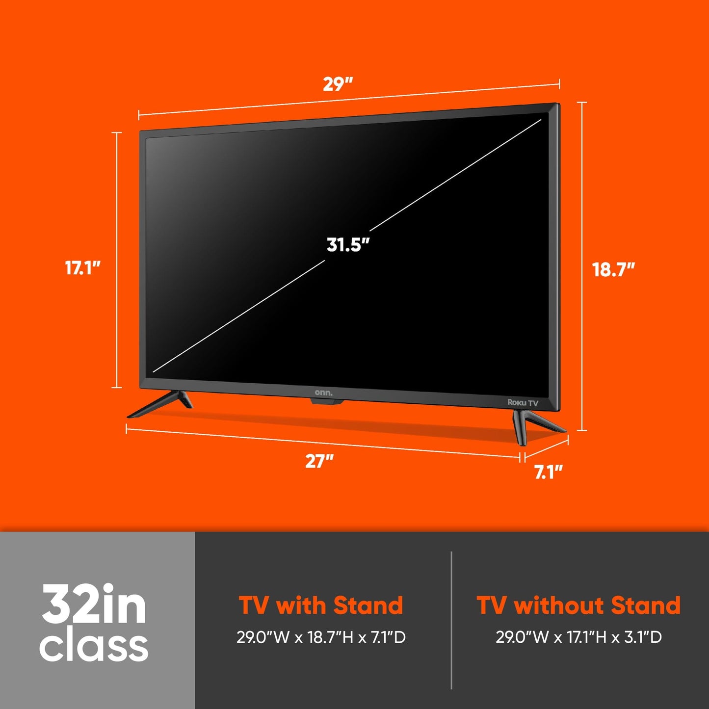 Televisión LED ONN 32 Pulgadas HD Smart TV Serie 1 con HDR HDMI USB y Alexa Asistente Google Reacondicionado