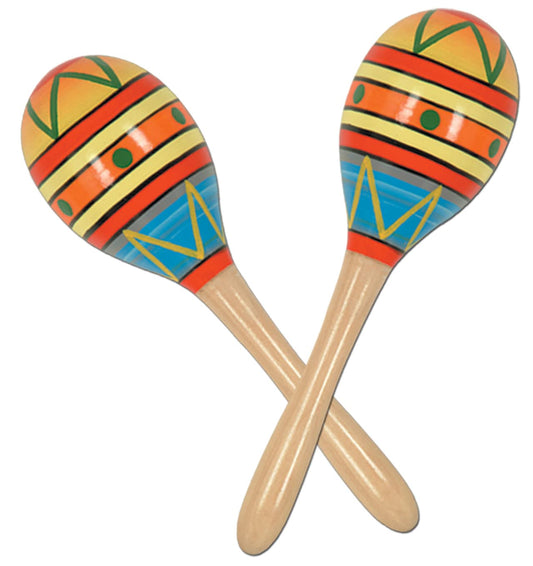 Beistle 60951-8 Fiesta Fun Party Maracas, 2 per Package