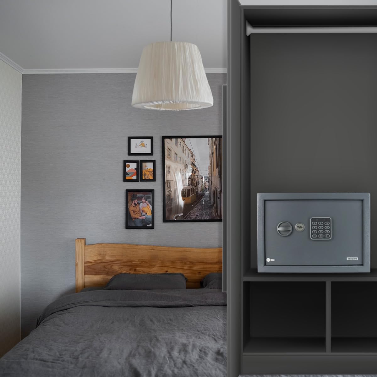 Caja Fuerte Yale Gris Seguridad Mediana