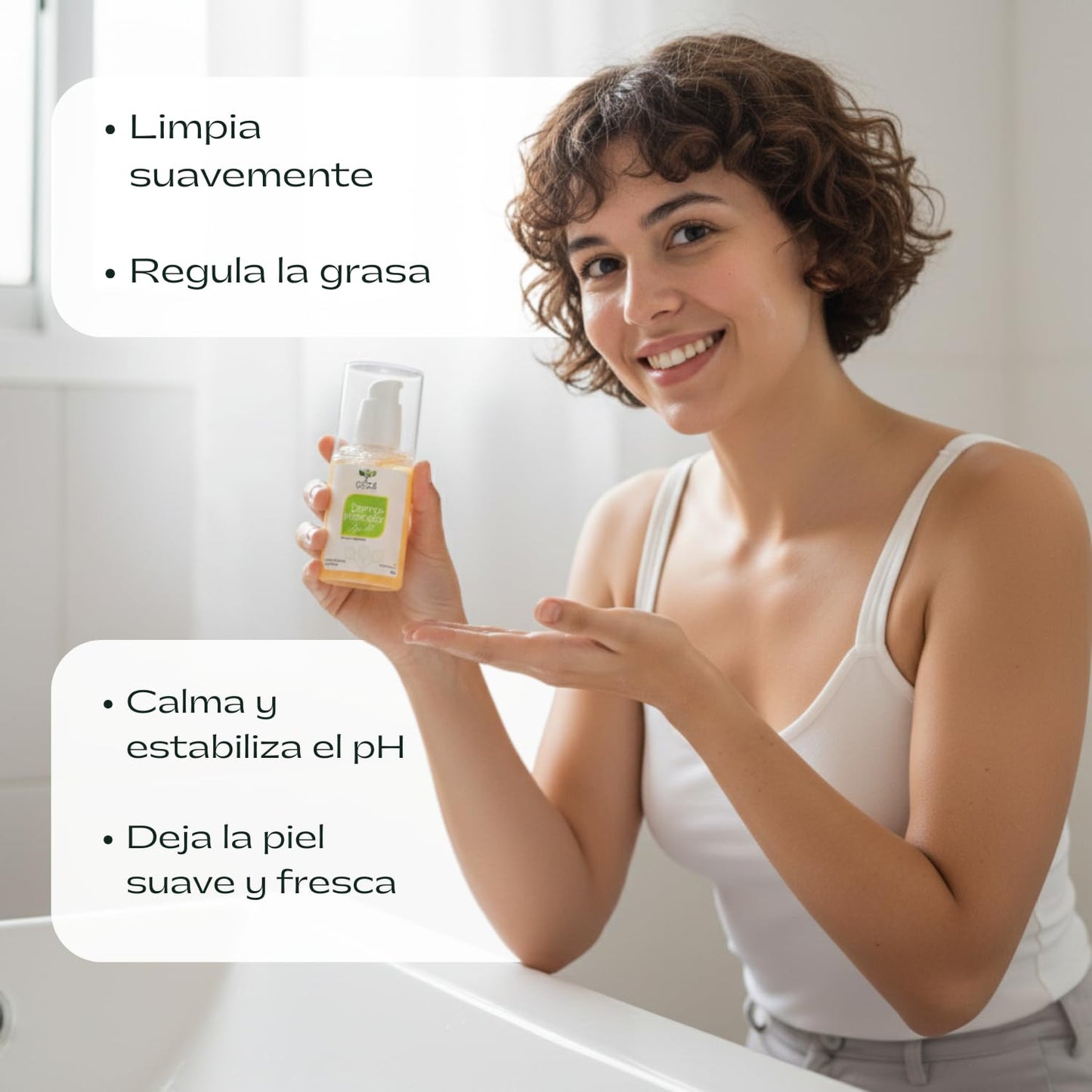 Cical Organic Dermolimpiador en Gel con Aloe Vera, Manzanilla y Mandarina, Fórmula Limpiadora Natural, 100g