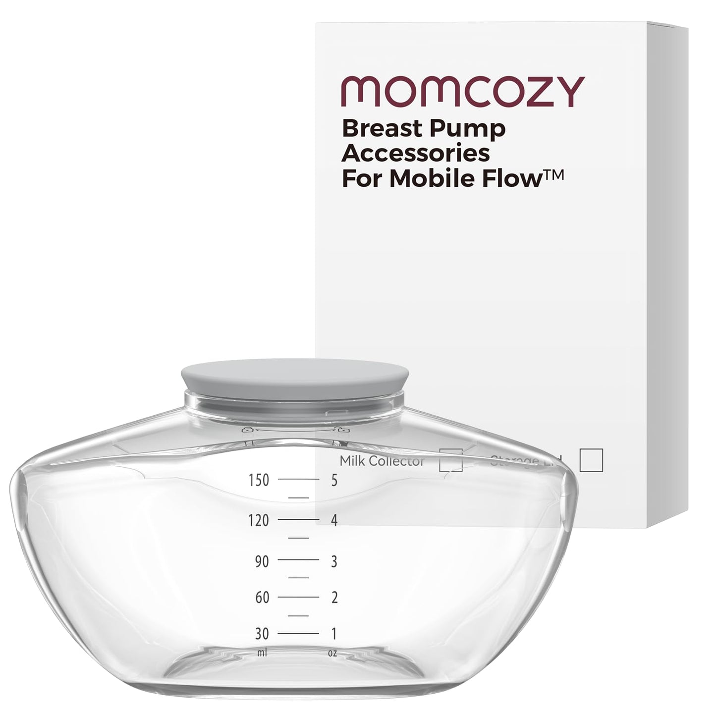 Momcozy Accesorios de Repuesto Originales para Flujo Móvil Mejorado | M9 Mejorado, Piezas de Lactancia M9 Mejorado Original, Contenedor, 1 Paquete