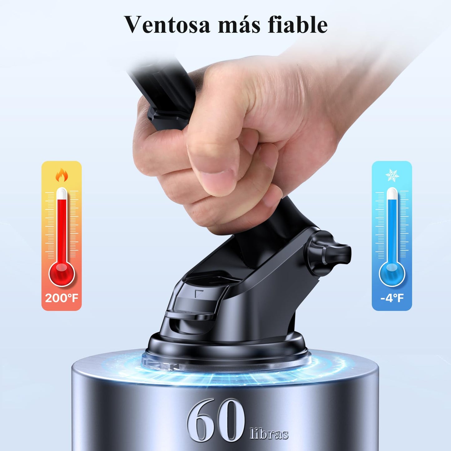 Soporte Celular Miracase Negro 3 en 1 para Automóvil