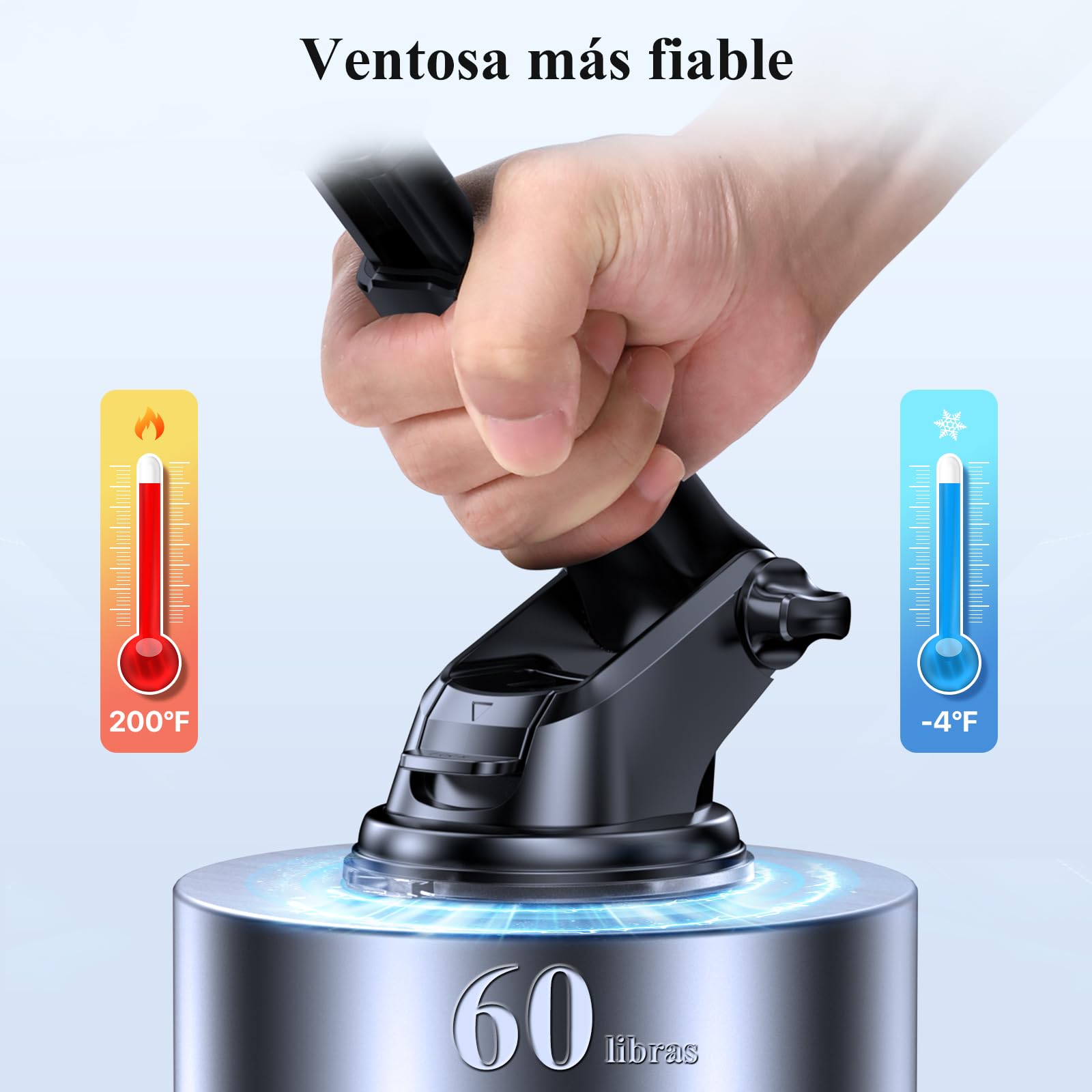 Soporte Celular Miracase Negro 3 en 1 para Automóvil