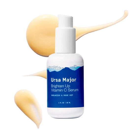 Ursa Major Brighten Up Vitamin C Serum - Natural Vitamin C Serum to Brighten and Hydrate Skin with Edelweiss, Rose Hip and Aspen (1 fl oz)
