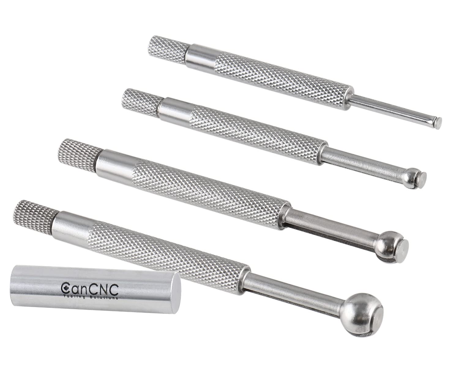 Accusize - 0.125-0.300 Calibradores para Agujeros Pequeños 4 Piezas en Estuche, Medio Circulo, #EG04-5001