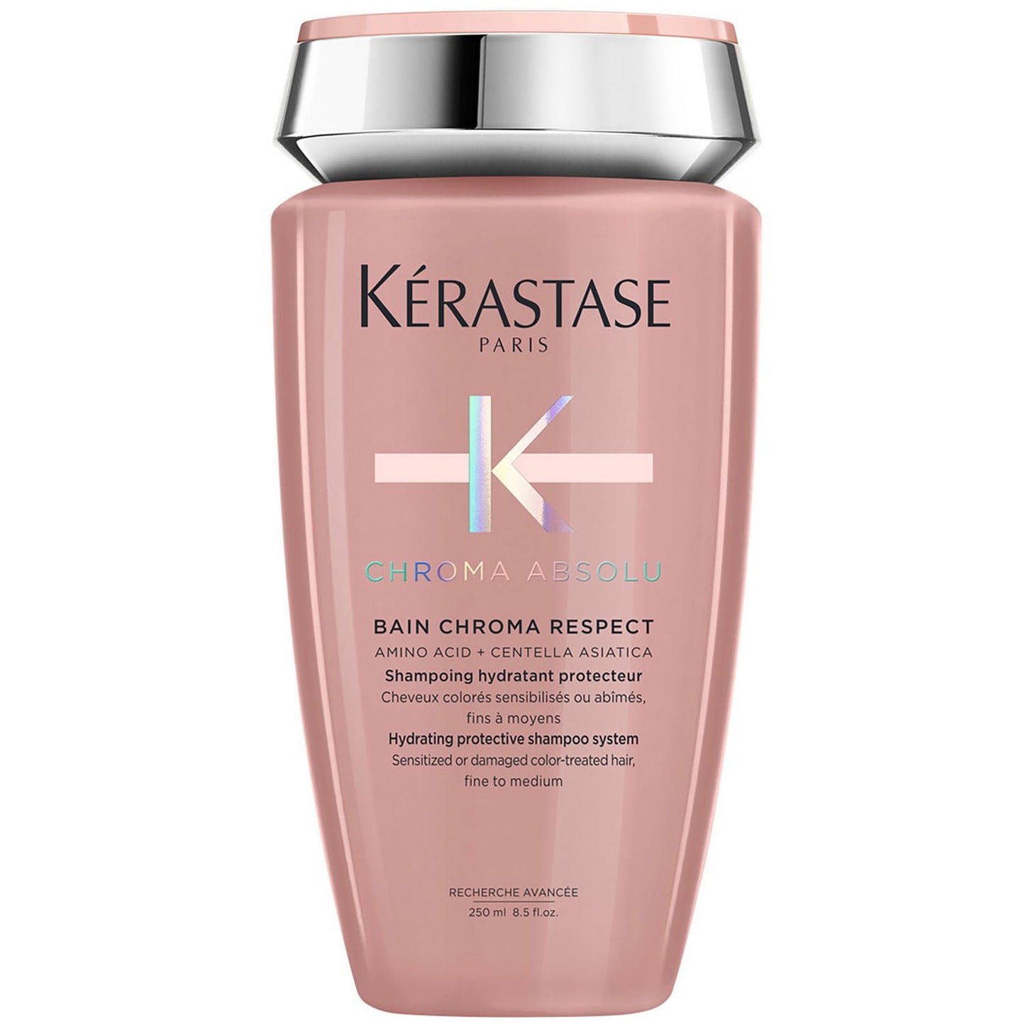 KÉRASTASE Chroma Absolute Respect Shampoo | Ayuda a conservar la intensidad del color del cabello por más tiempo | Con Ácido Láctico y Centella Asiática | 250ml