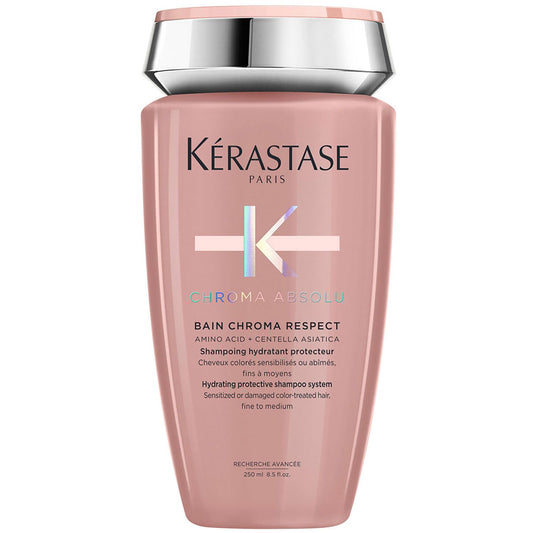 KÉRASTASE Chroma Absolute Respect Shampoo | Ayuda a conservar la intensidad del color del cabello por más tiempo | Con Ácido Láctico y Centella Asiática | 250ml