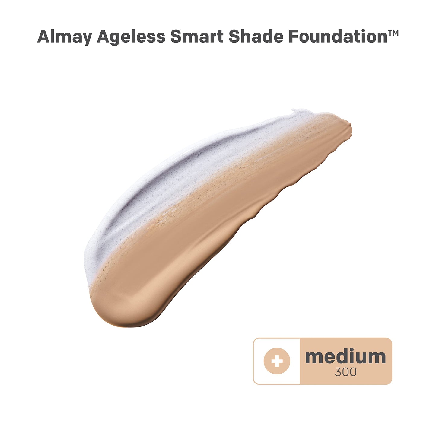 Base de maquillaje antienvejecimiento Almay Smart Shade Ageless con ácido hialurónico, niacinamida y vitaminas C y E - Tono 300 Medium - 1 oz - Hipoalergénica y sin fragancia - Ideal para pieles maduras - ¡Compra online ahora!