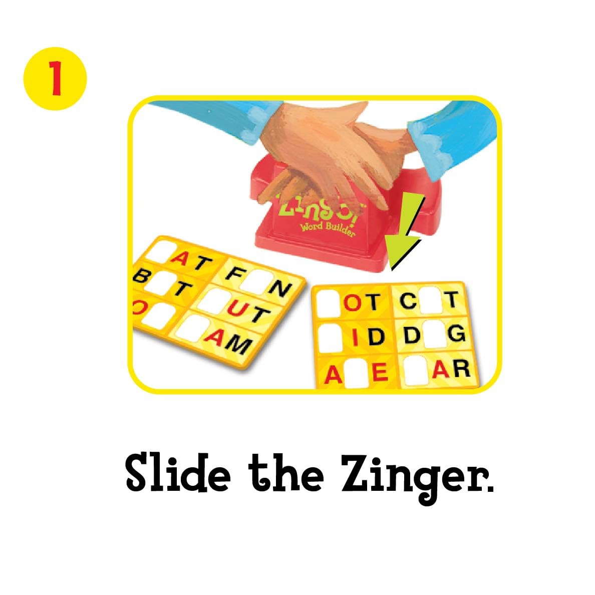 Juego Clásico ThinkFun Zingo Word Builder Verde Galardonado para Niños y Adultos