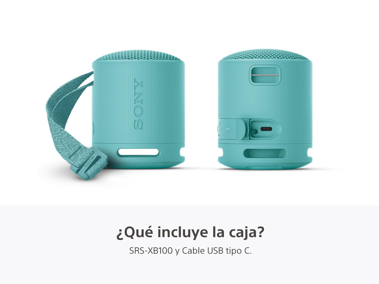 Sony Bocina inalámbrica portátil XB100 Sonido Potente y nítido