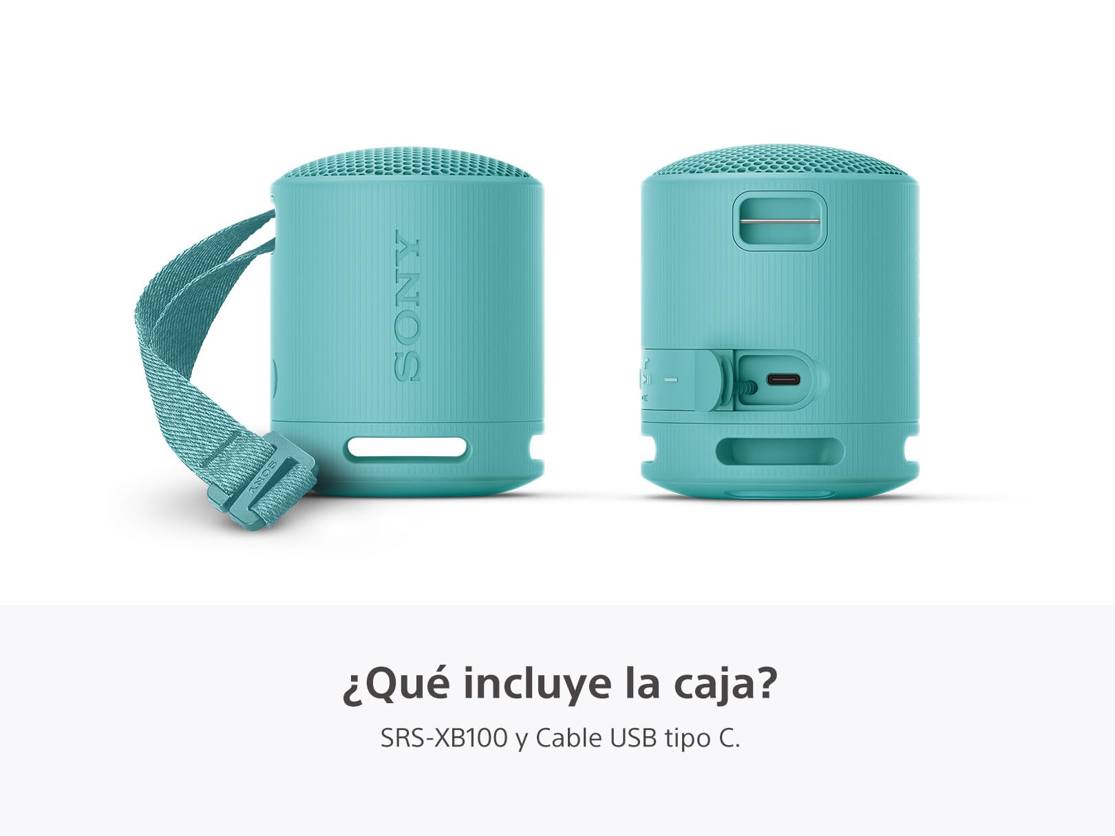 Sony Bocina inalámbrica portátil XB100 Sonido Potente y nítido