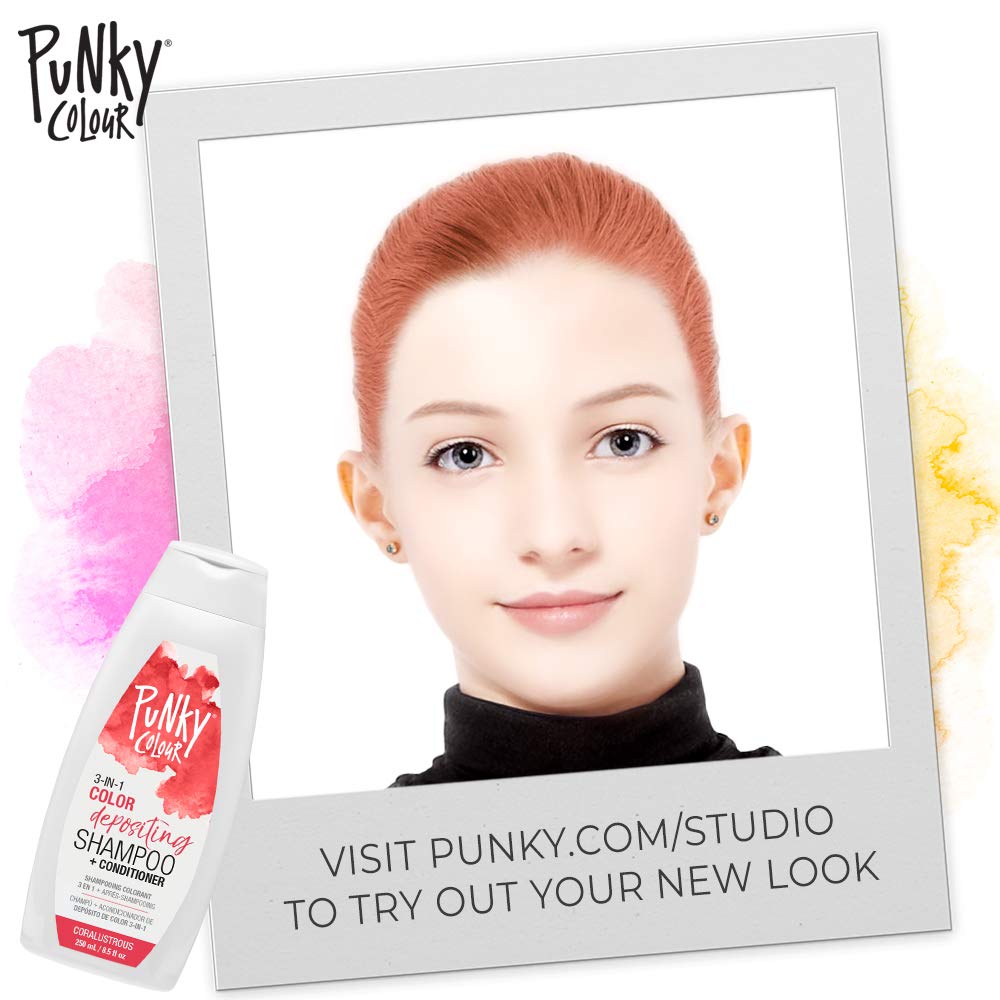 Punky Colour 3 En 1 Shampoo+conditioner Coralustrous 250 Ml