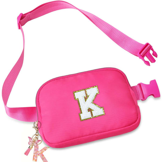 Kejea Riñonera Cruzada para Niñas y Mujeres, 8 a 12 Años, Rosa