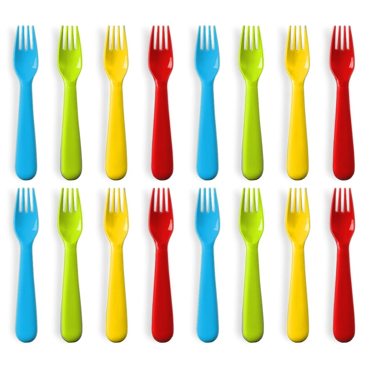 Plaskidy utensilios de plástico para niños pequeños, 16 Forks
