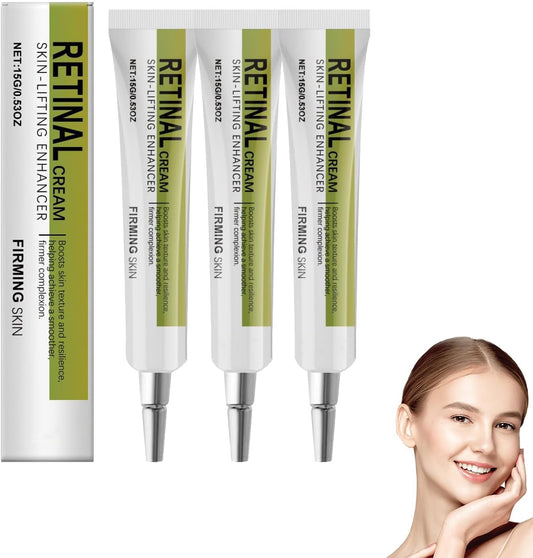 Retinal Shot Tightening Booster, 15g Retinol Shot Tightening Serums, Retinal Mild Face Moisturising Cream for All Skin Types, Repairs and Enhances Skin Elasticity (3 PCS)