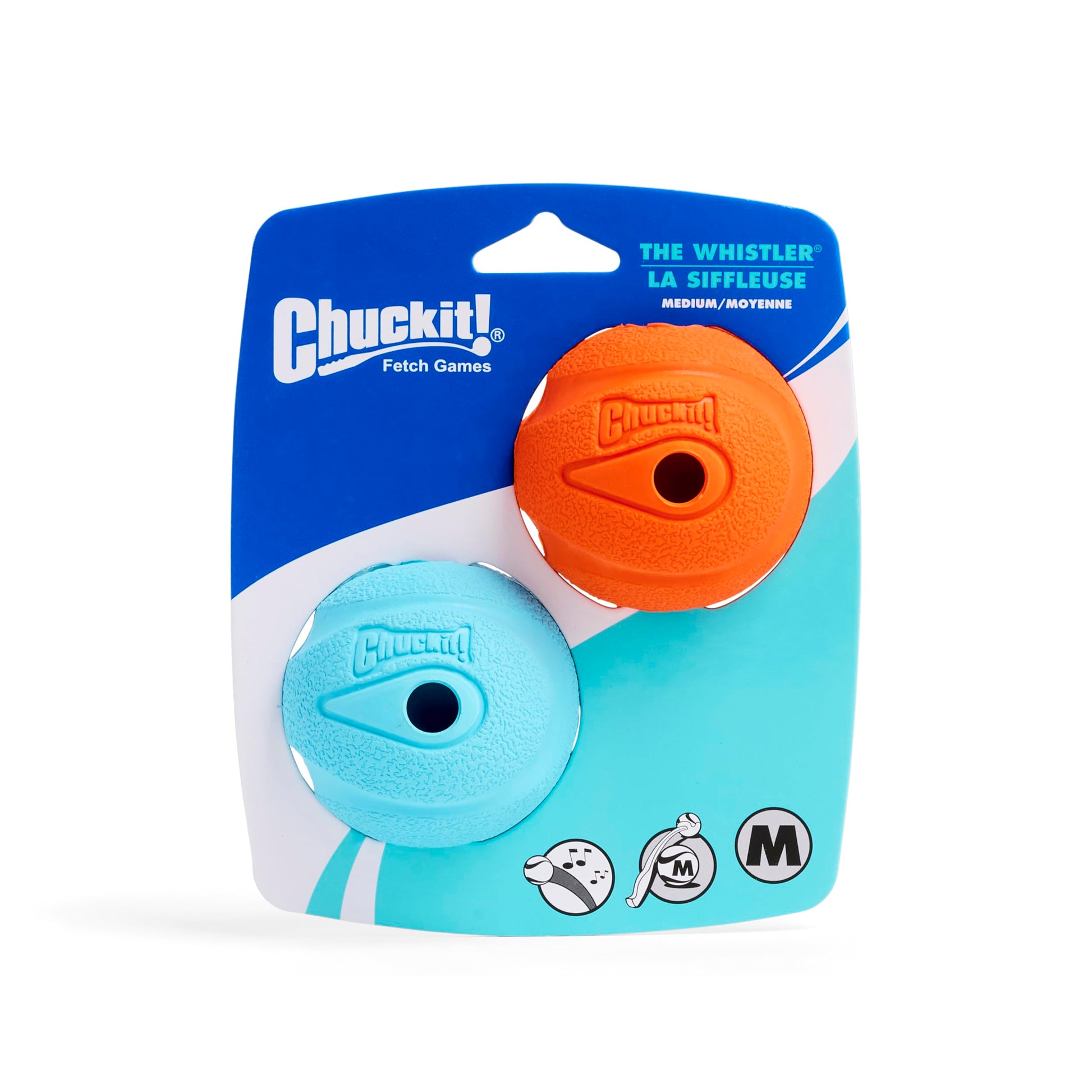 Chuckit! The Whistler - Pelotas, Multicolor, Mediano