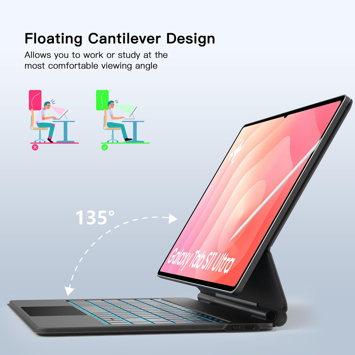 Funda Teclado Samsung Galaxy Tab S11 Ultra 14.6 Pulgadas